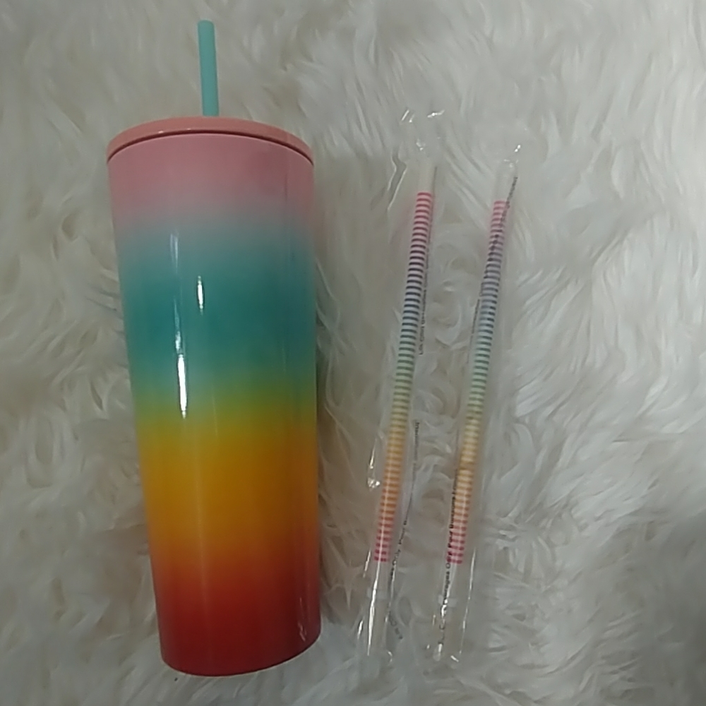 Starbucks rainbow cold beverages
